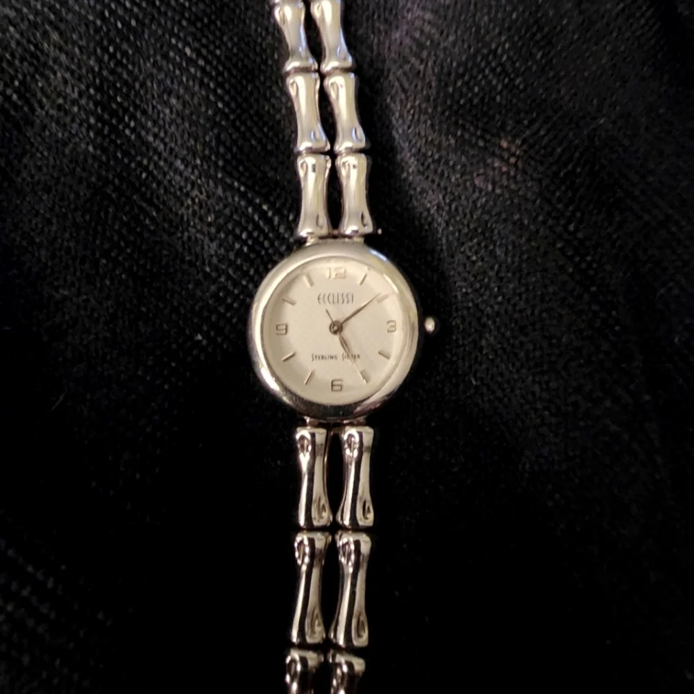 Ecclissi Bamboo link sterling silver watch